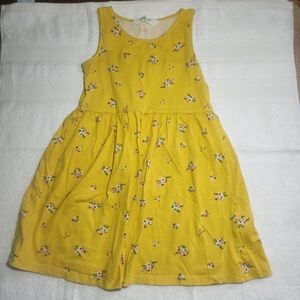 H&M Yellow Floral Kids Casual Dress